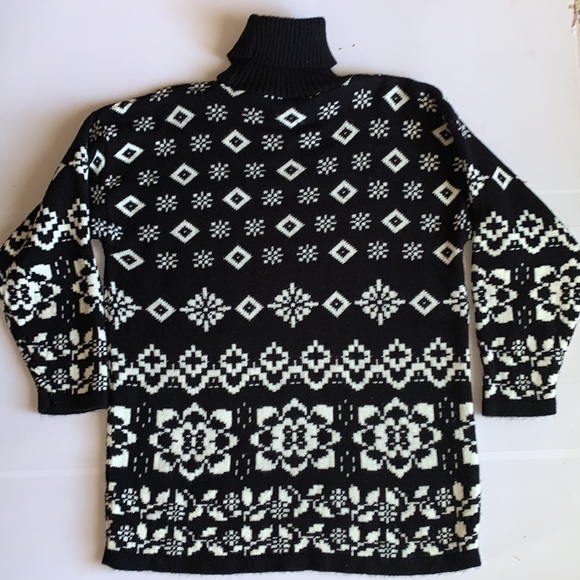 Vintage Private Eyes Wool Turtleneck Sweater Size - Picture 2 of 7